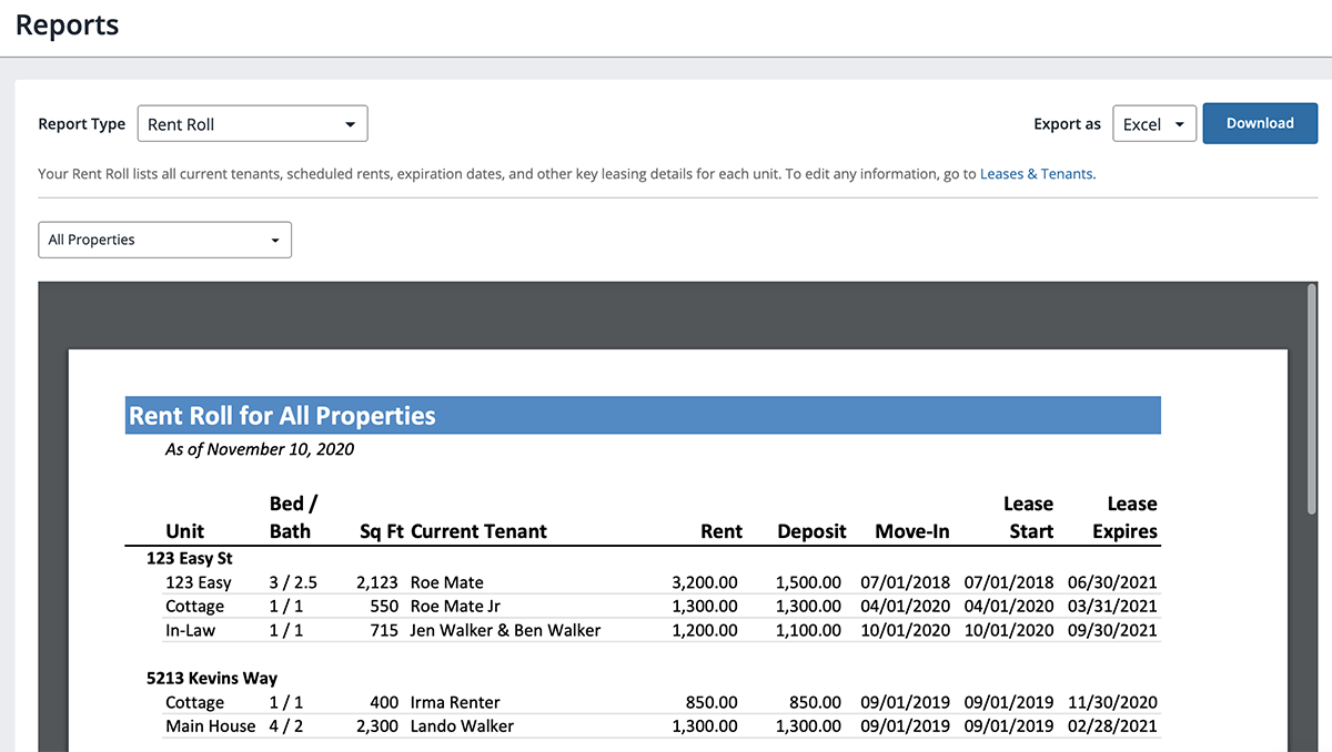 A Simple and Free Rent Roll Template for Landlords