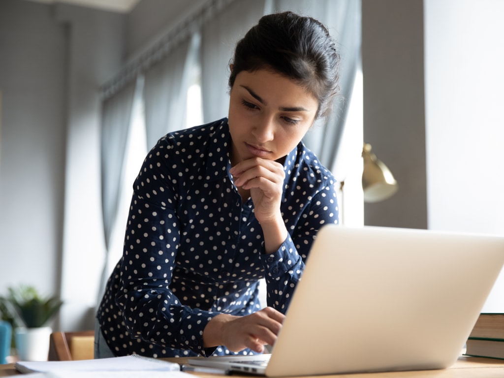 Woman working